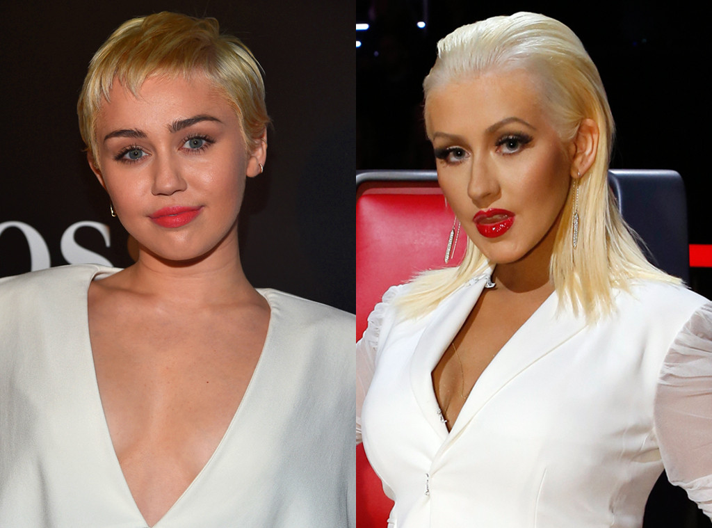 Miley Cyrus, Christina Aguilera Miley Cyrus, Christina Aguilera